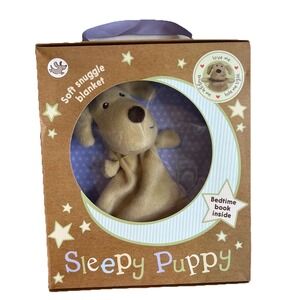 Sleepy Puppy Soft Snuggie Blanket And Bedtime Book Baby‎ Gift Box Has Slight Dam